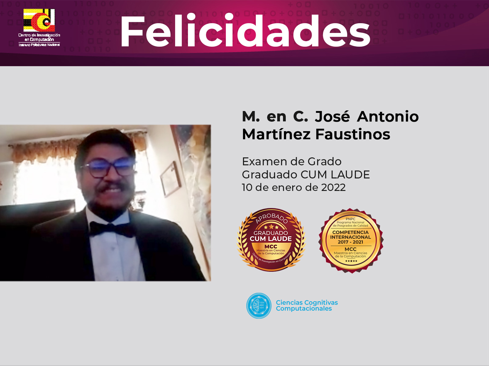 01/10/22 Examen de Grado -MCC-José Antonio Martínez Faustinos