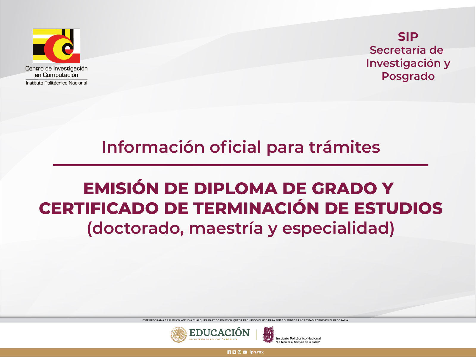 Emisión de Diplomas y Certificados-